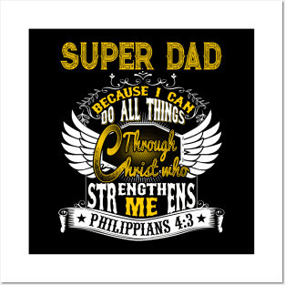 Super Dad Christian Father's Gift Posters and Art